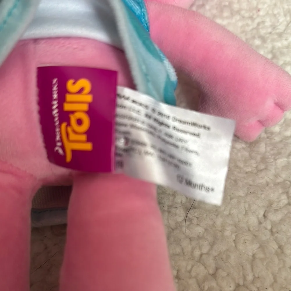 DreamWorks Pink and Blue Trolls Stuffed Animal